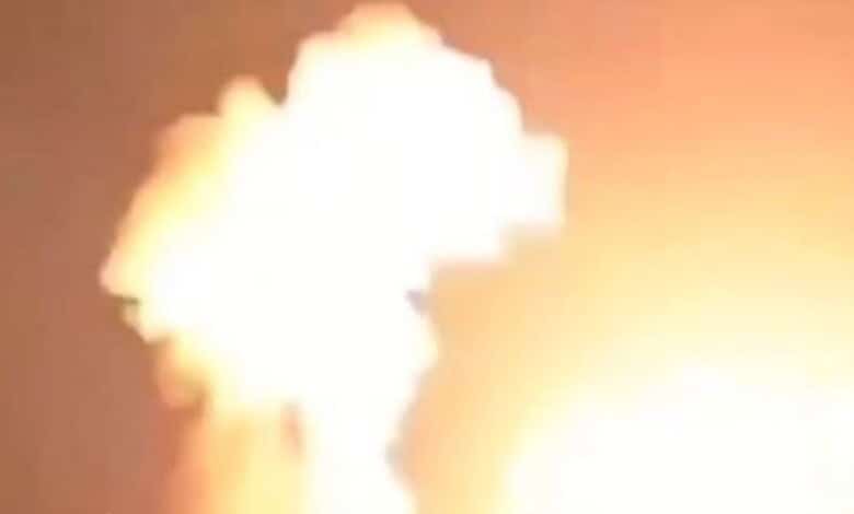 destruction In Iran after US strike
