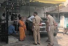 Malkajgiri police at the crime scene