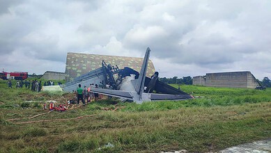 IAF aircraft crashes at airbase in Assam