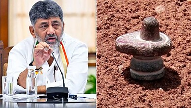 Koppal businessman discusses presenting a discovered Shivalinga to the Chief Minister.