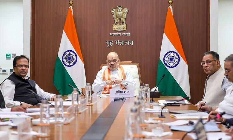 Amit Shah addresses a meeting