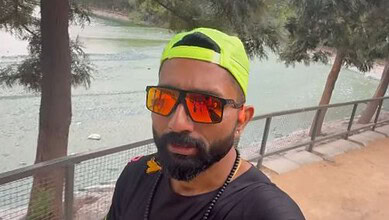 Santosh Mallareddi at the Durgam Cheruvu