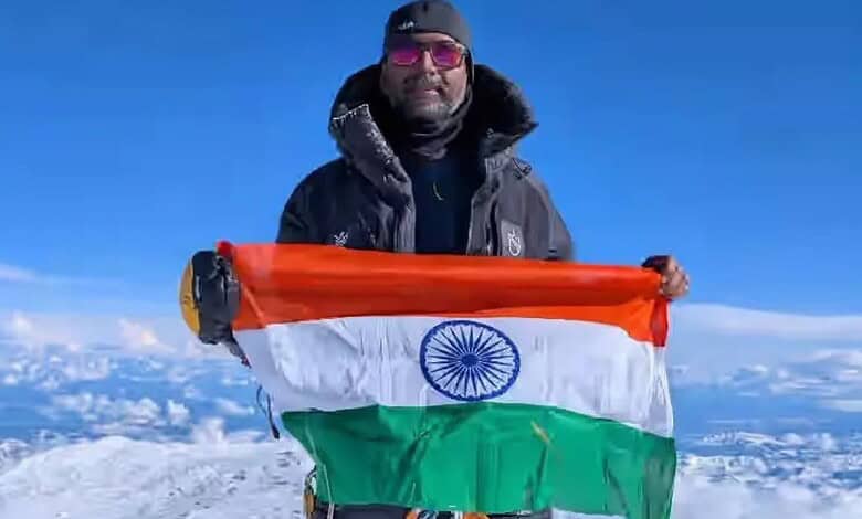 Dr Rajshekhar on Mount Denali in Alaska