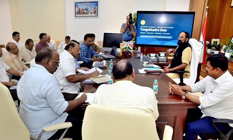 Irrigation department meeting with officials discussing water management strategies.