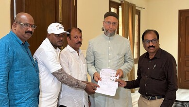 Hyderabad MP Asaduddin Owasi submits SIR enumeration form