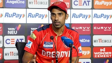 Shshank Singh addresses the media