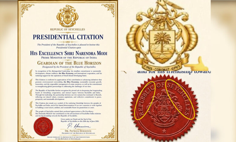Typos, AI-generated image mar Modi’s new Seychelles honour