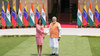 PM Modi meets Venezuela's Delcy Rodriguez