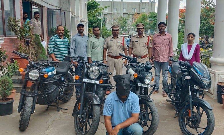 Bike thief arrested in Hyderabad, 3 Royal Enfields recovered