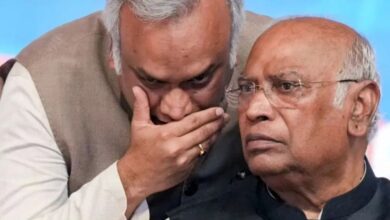 Priyank Kharge with father Mallikarjun Kharge