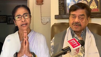 Mamata Banerjee (left) and Shatrughan Sinha (right)