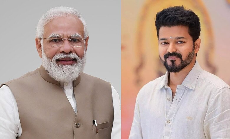 Prime Minister Narendra Modi with Tamil Nadu CM M.K. Stalin at a public event.