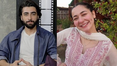 Pakistani actors Nameer Khan and Hania Aamir