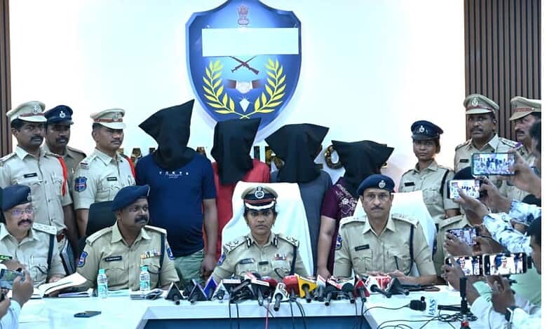 Police officers and officials addressing media during a press conference on security measures.
