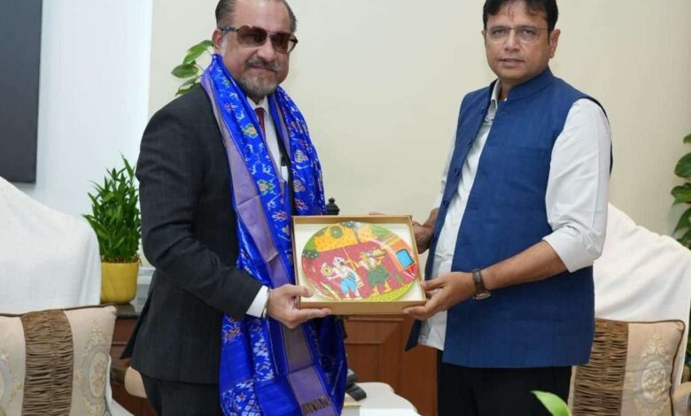 Telangana IT minister Sridhar Babu with Malaysia-Penang Deputy CM VYB Jagdeep Singh Deo