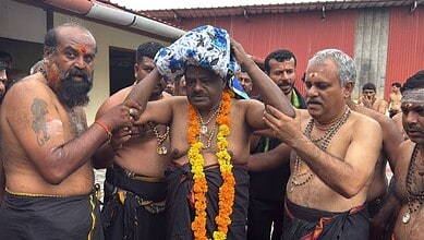 Union Minister Kumaraswamy begins Sabarimala pilgrimage