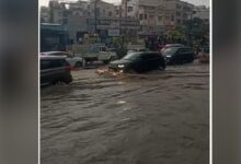 Car wades through water as Hyderabad floods in pre-monsoon rains