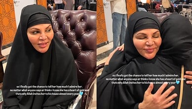 Rakhi Sawant during Umrah