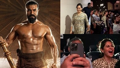 Upasana watches Peddi in Hyderabad