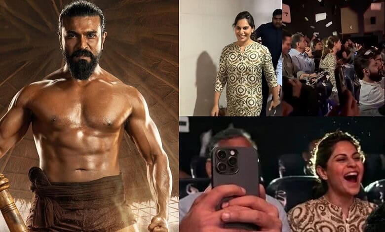 Upasana watches Peddi in Hyderabad