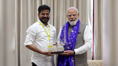 Telangana Chief Minister Revanth Reddy with Prime Minister Narendra Modi