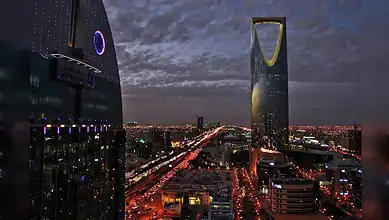 A riyadh-night-skyline-saudi-arabia