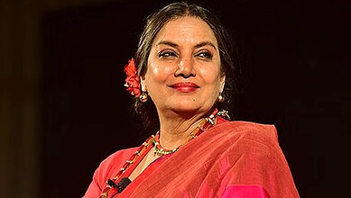 Bollywood actress Shabana Azmi