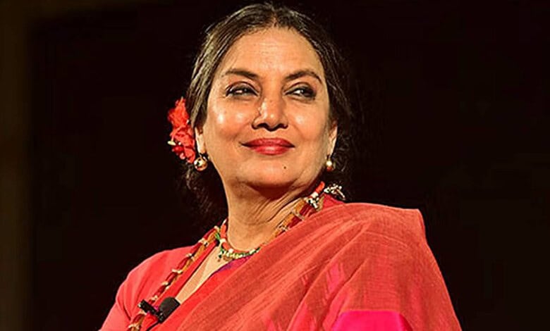 Bollywood actress Shabana Azmi