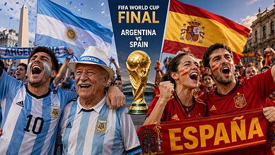 Argentina, Spain fans torn ahead of FIFA World Cup final