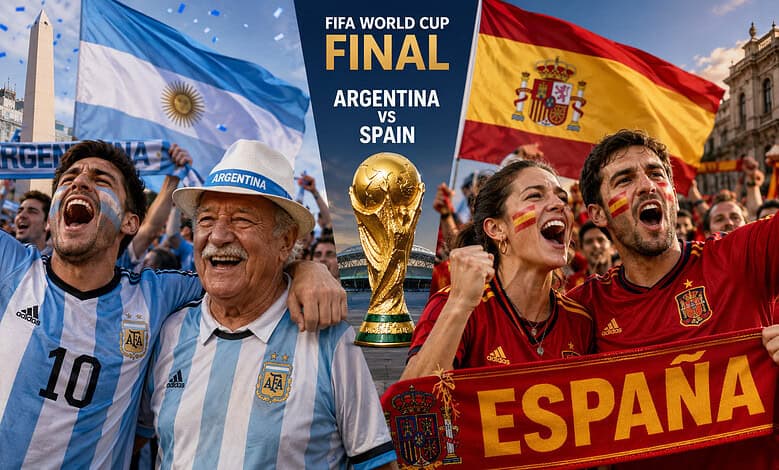 Argentina, Spain fans torn ahead of FIFA World Cup final