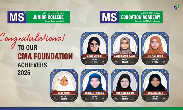 Seven MS Education Academy students excel in CMA Foundation exam