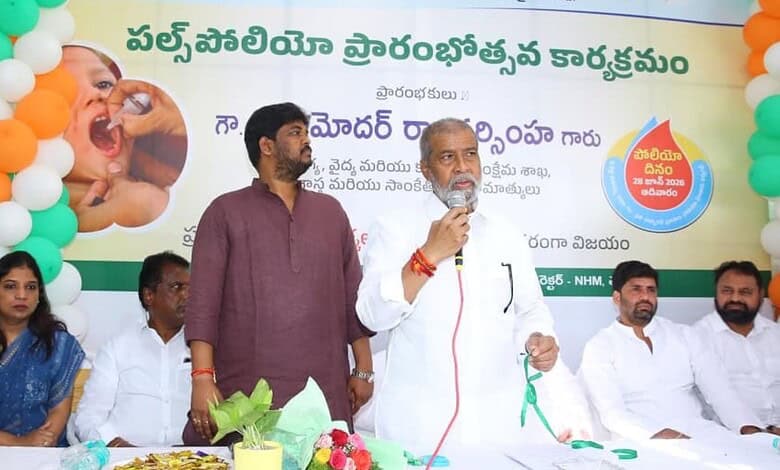 Telangana achieves 101.4 pc coverage in Pulse Polio drive
