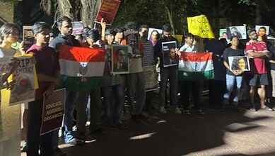 EFLU students rally in support of Delhi protesters