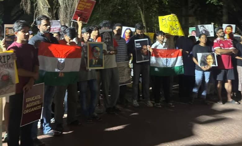 EFLU students rally in support of Delhi protesters