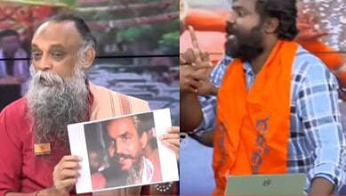 Rationalist and Vijaya Vihara editor Ramana Murthy assaulted by Hindutva foot-soldier during a live debate on Tuesday, July 14, 2026.