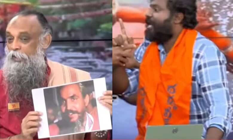 Rationalist and Vijaya Vihara editor Ramana Murthy assaulted by Hindutva foot-soldier during a live debate on Tuesday, July 14, 2026.