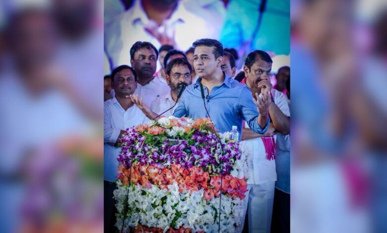 Bharat Rashtra Samithi (BRS) working president KT Rama Rao