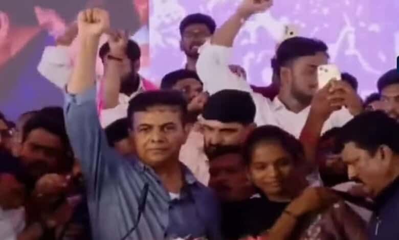 BRS working president KT Rama Rao (KTR) dares Telangana CM Revanth Reddy to prove that Congress government filled 70,000 job vacancies.