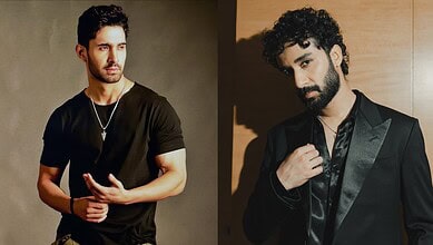 Raghav Juyal and Lakshya engaged in a serious conversation at an event.