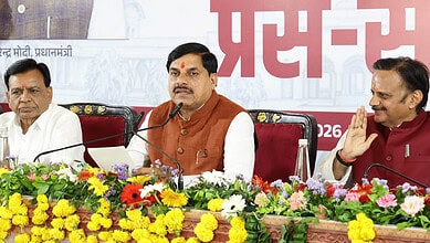 Madhya Pradesh Chief Minister Dr. Mohan Yadav chairing a cabinet meeting in Jagdishpur on July 19, 2026