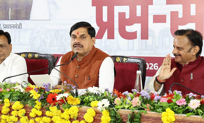 Madhya Pradesh Chief Minister Dr. Mohan Yadav chairing a cabinet meeting in Jagdishpur on July 19, 2026