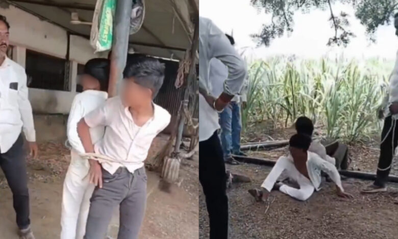 Muslim teens tied, beaten by Maratha men in Latur