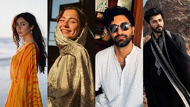 Group of four diverse individuals in stylish outfits, outdoors and indoors.