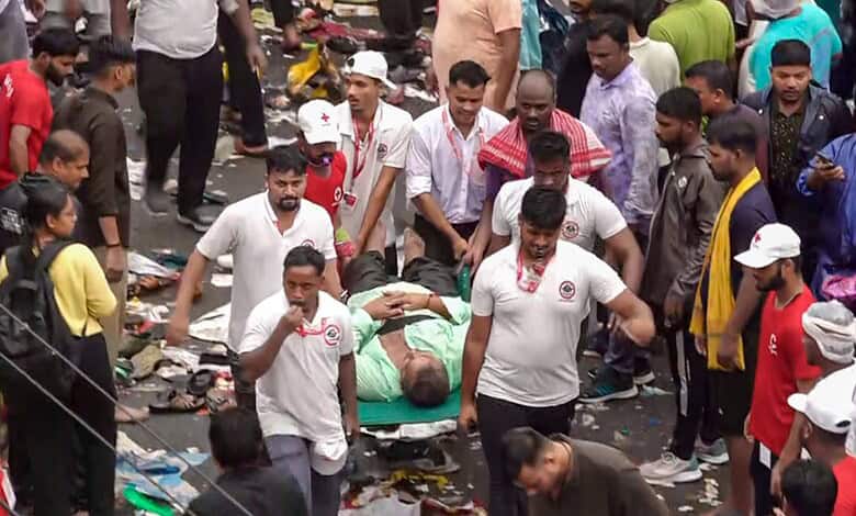 Crowd surge during Rath Yatra in Puri causes casualties in rain-hit area.