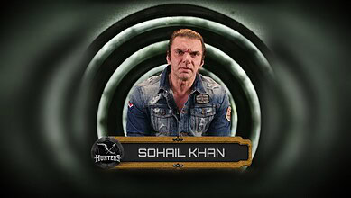 Sohail Khan wearing a denim jacket in a tunnel with a serious expression.