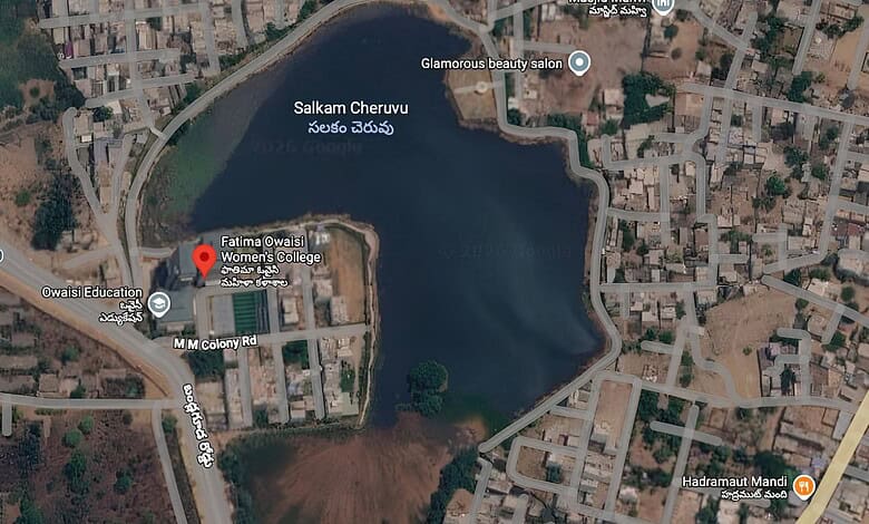 Govt says Fatima Owaisi College outside Salkam Cheruvu FTL zone