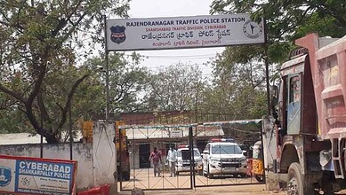Traffic safety inspection at Rajendranagar private schools in Hyderabad, Telangana.