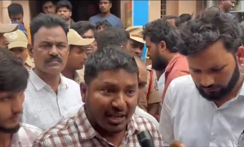 Protesters detained in Dilsukhnagar during demonstration against Revanth.