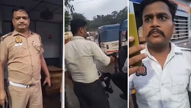 Driver claims he faced Islamophobia from Kanpur Traffic Police, as shown in the image.