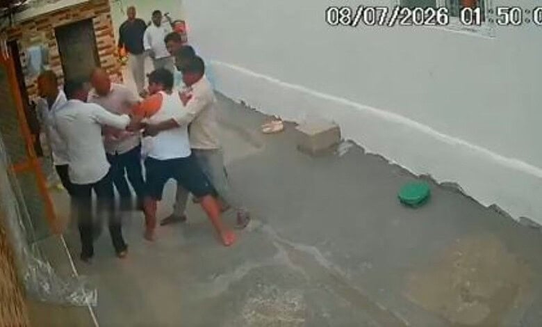 The families of the couple fight in Medak